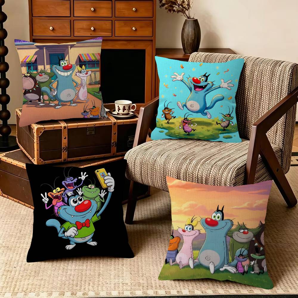 Home Textiles Inc - Oggy i C-Karaluchy - Dekoracyjna Poszewka